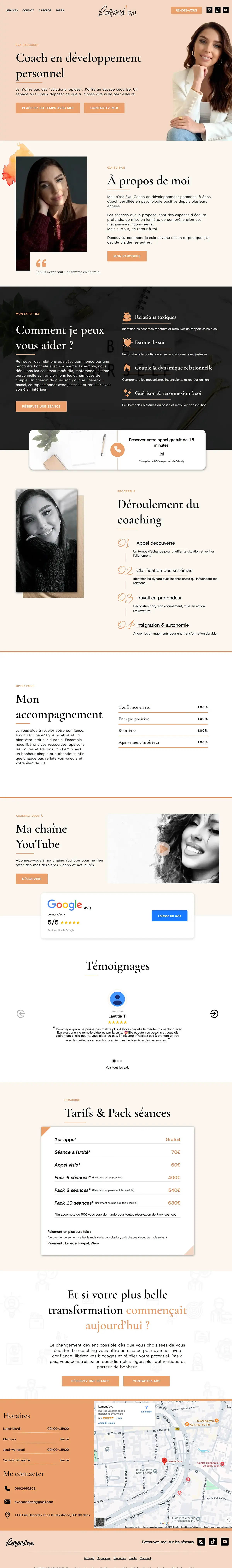 Aperçu du site lemondeva